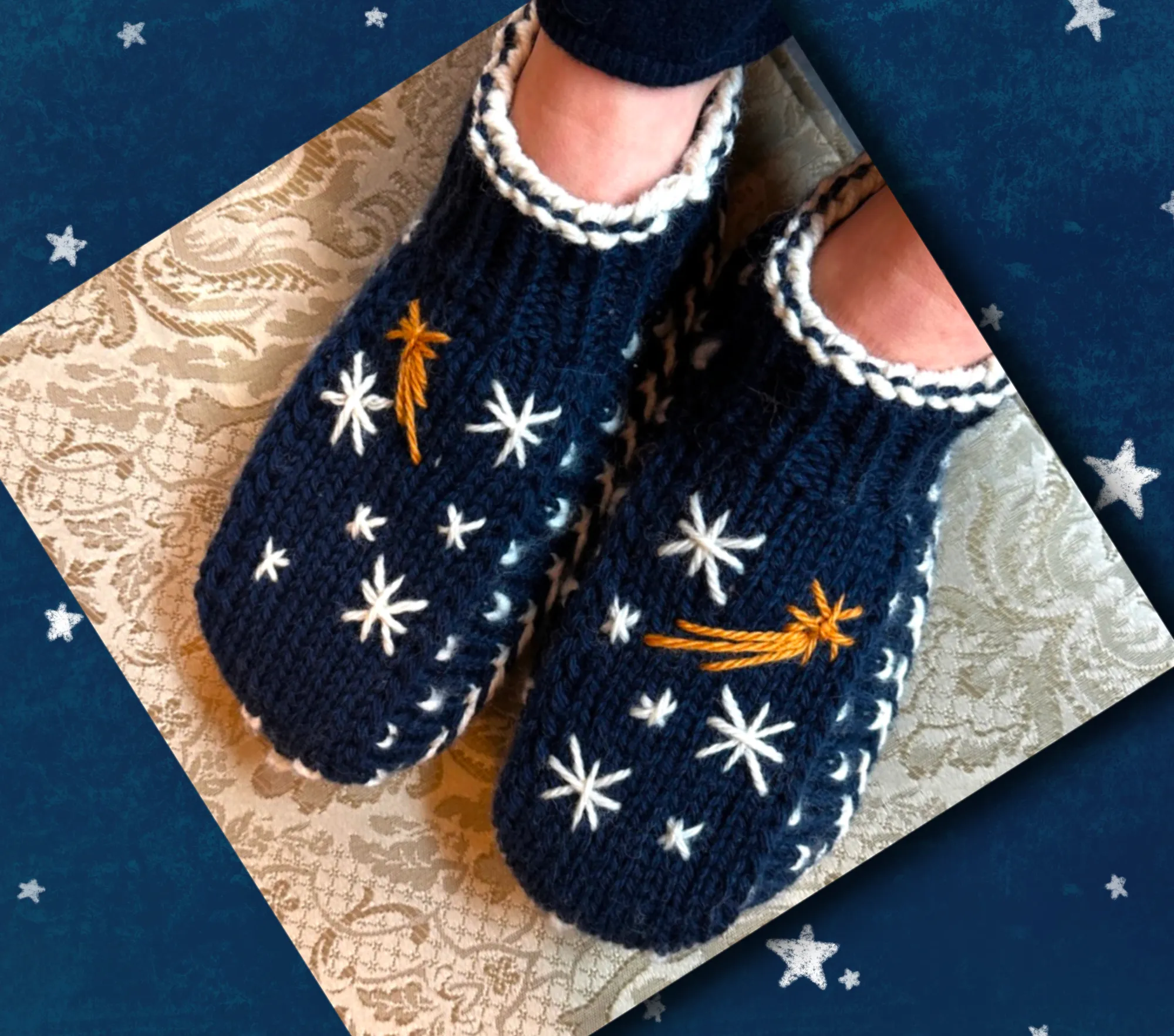 La Maison Tricotée - Sweet Night Slippers Pattern