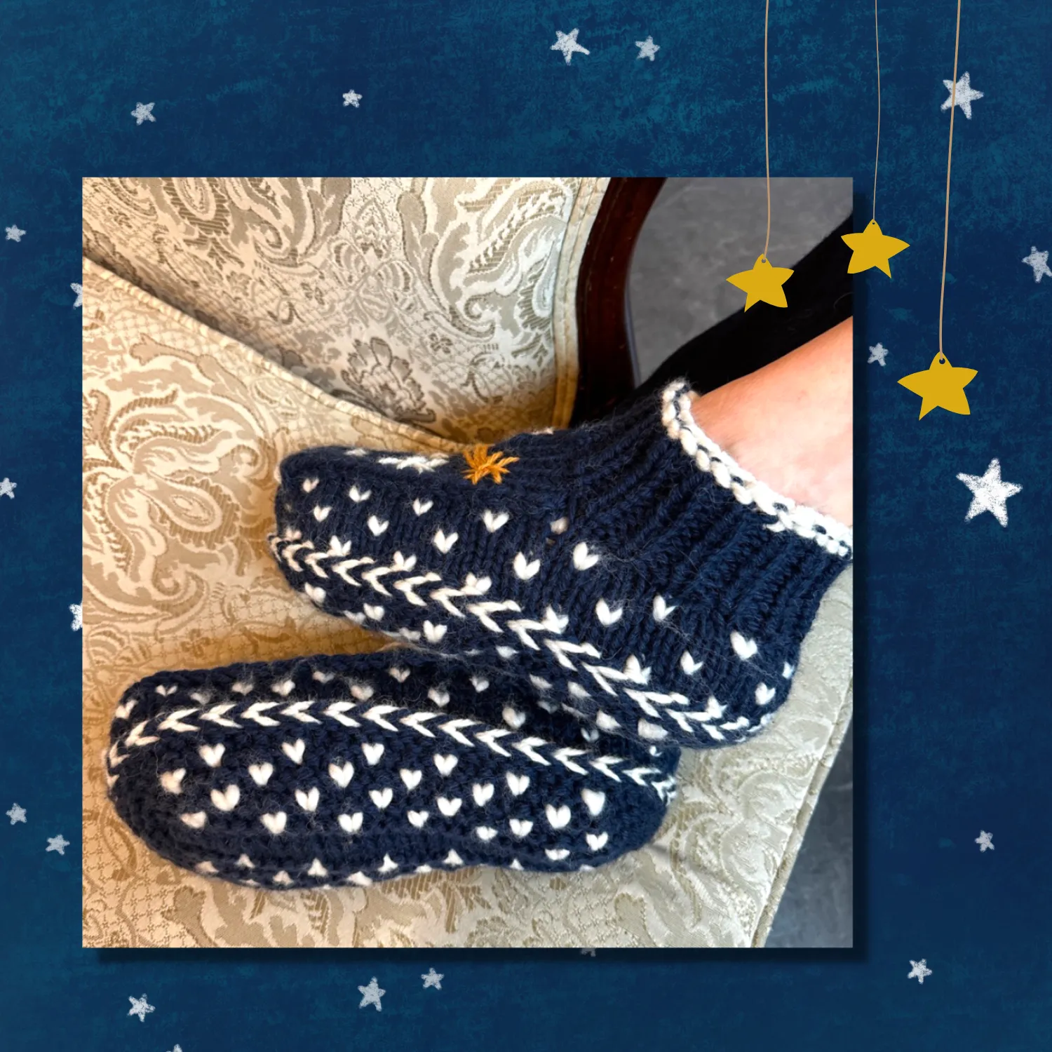 La Maison Tricotée - Sweet Night Slippers Pattern