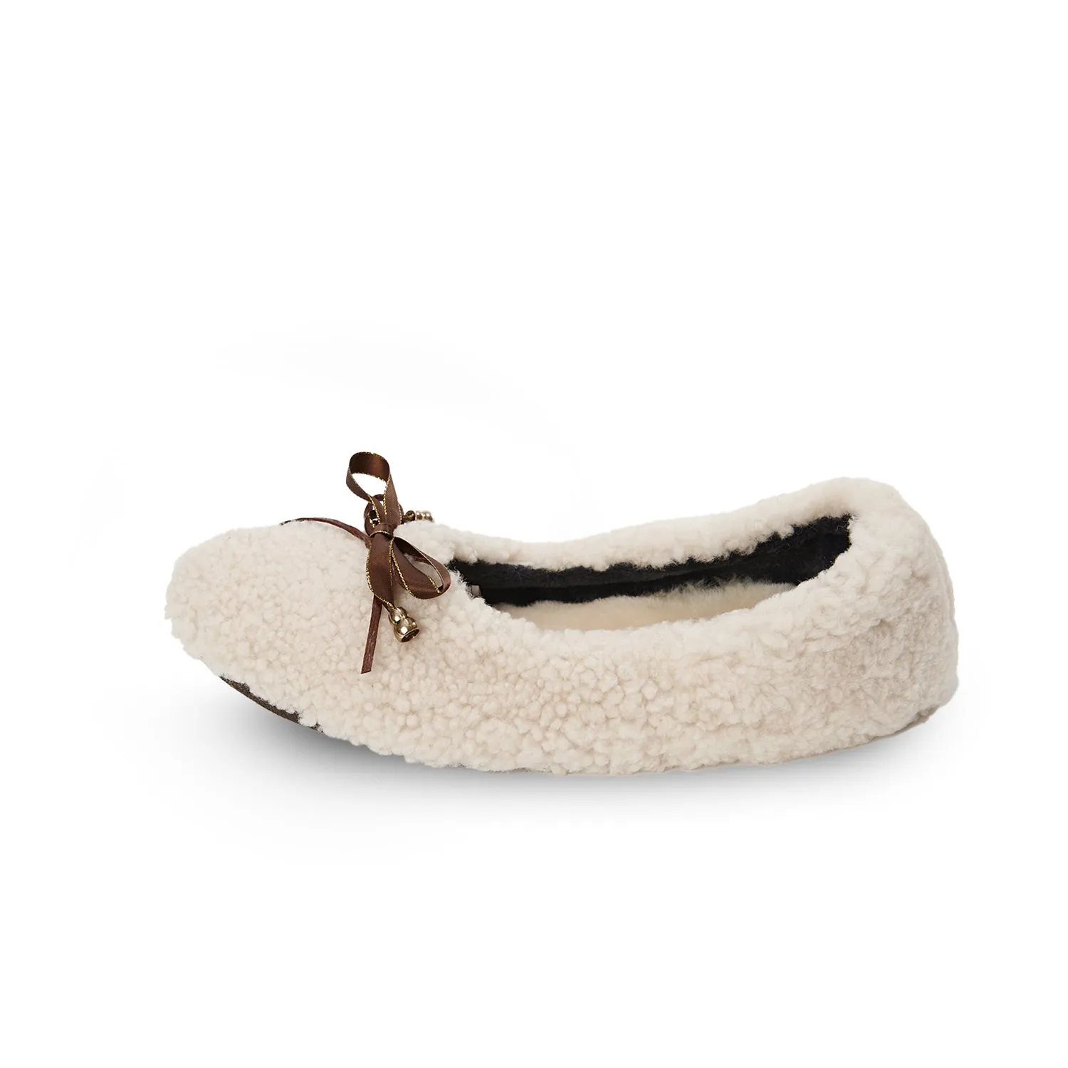 Ladies Sheepskin Ballet Slipper