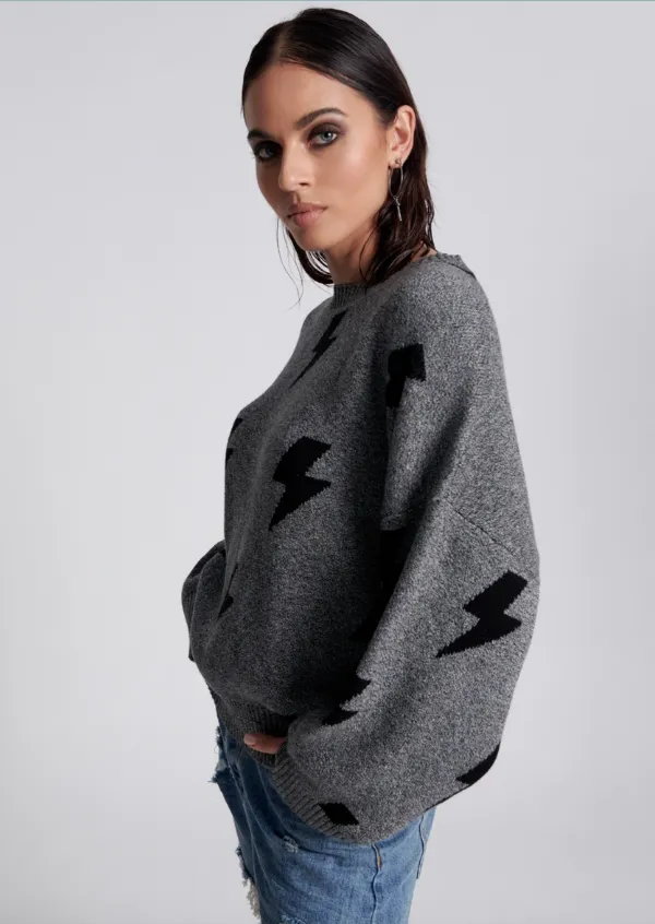 Lightning Sweater Charcoal