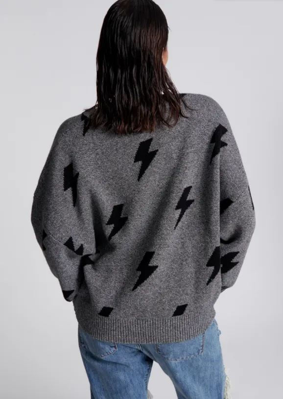 Lightning Sweater Charcoal