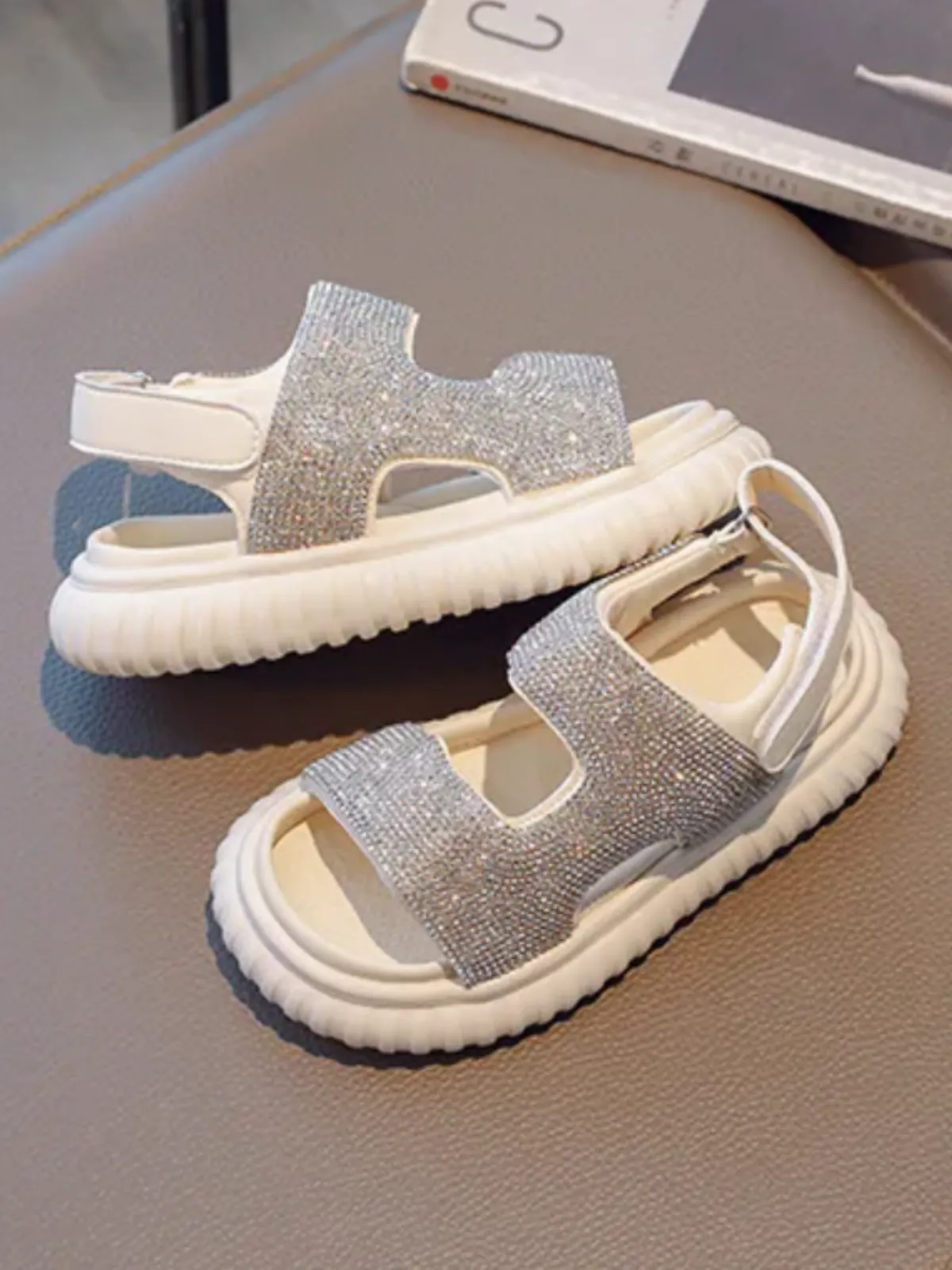 Lil' Fashionista Sparkly Sport Sandals By Liv and Mia