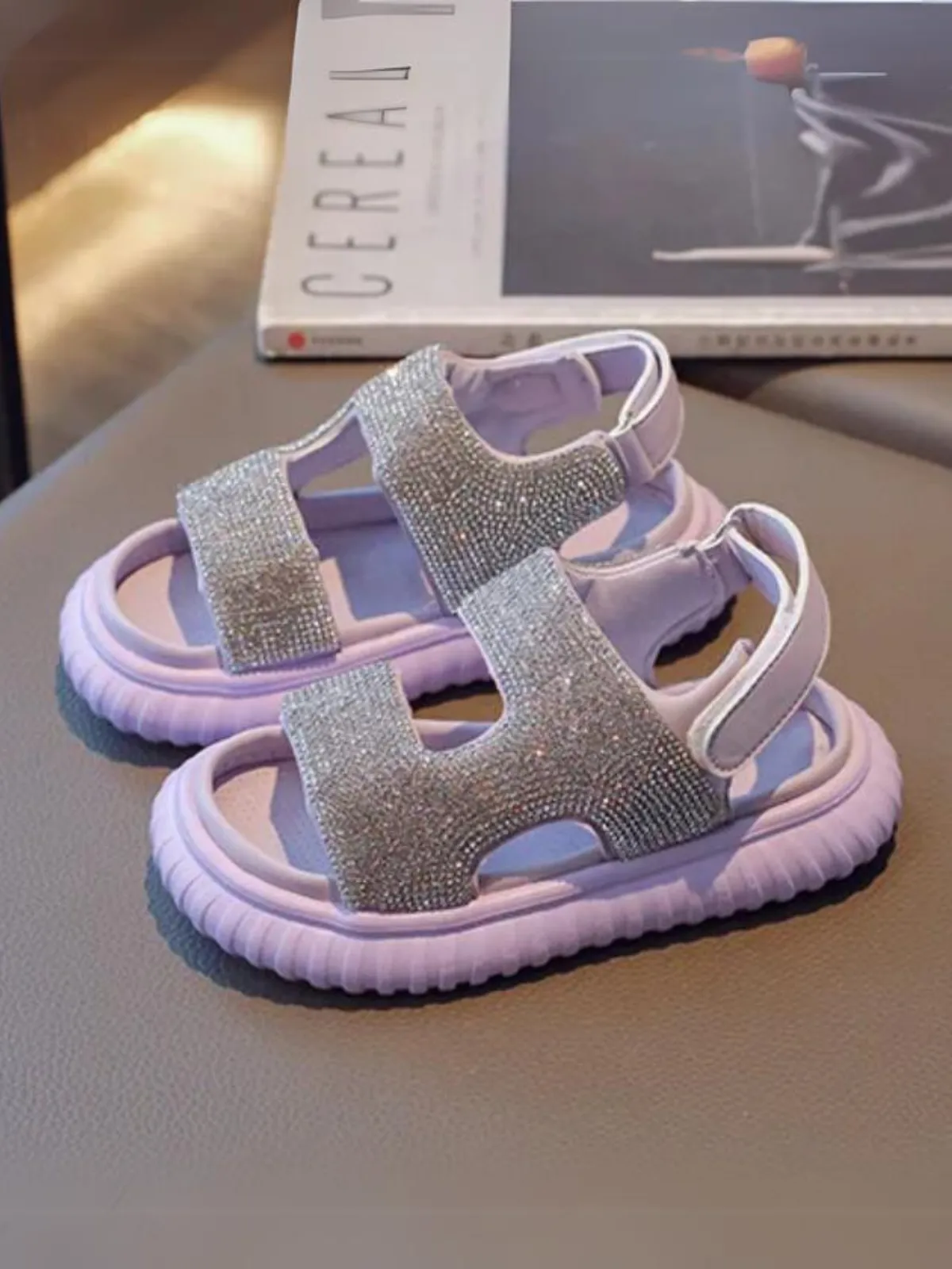 Lil' Fashionista Sparkly Sport Sandals By Liv and Mia