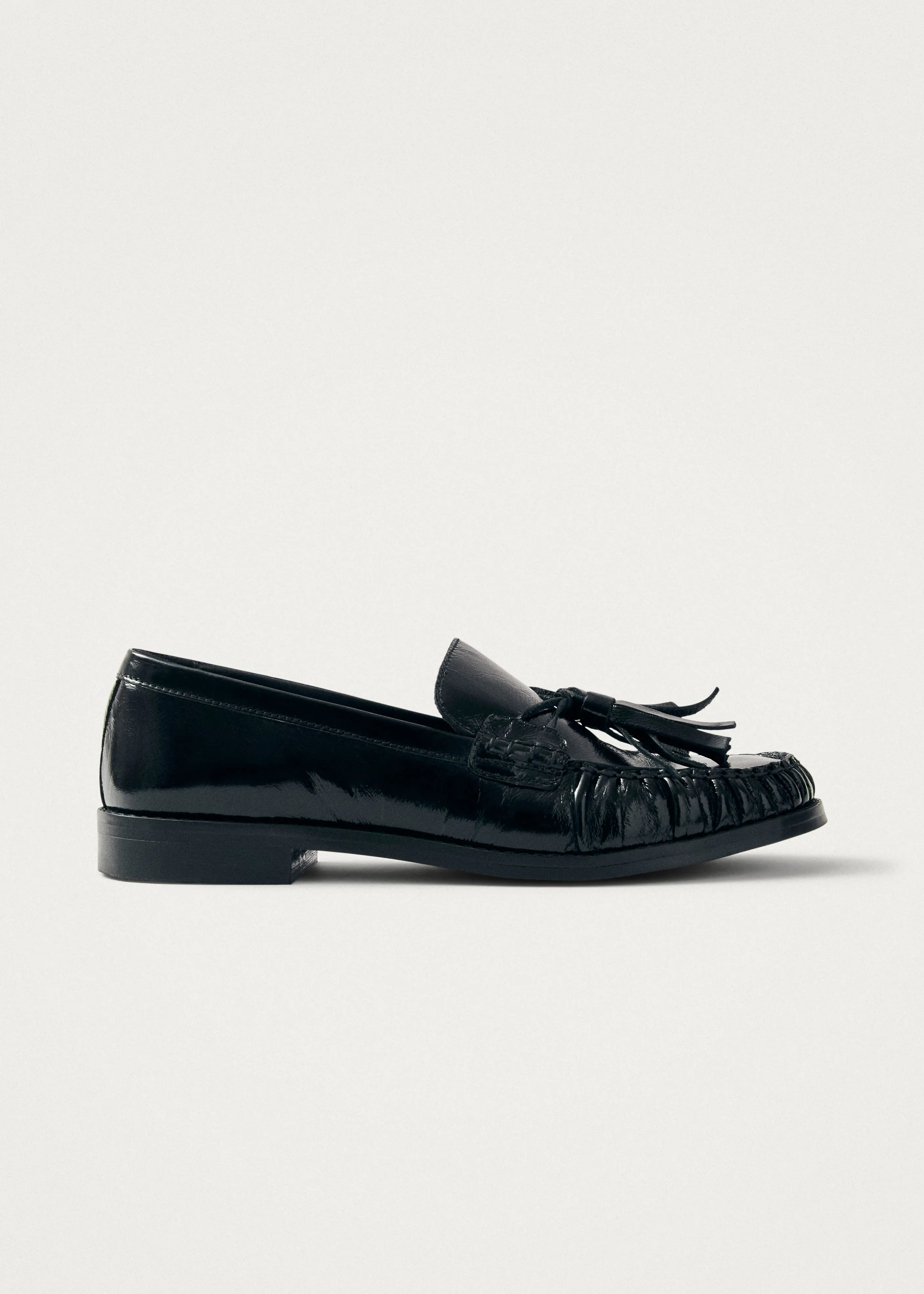 Marietta Onix Black Leather Loafers