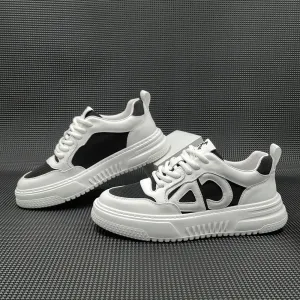 Men Casual Fashion Breathable Leather Sneakers