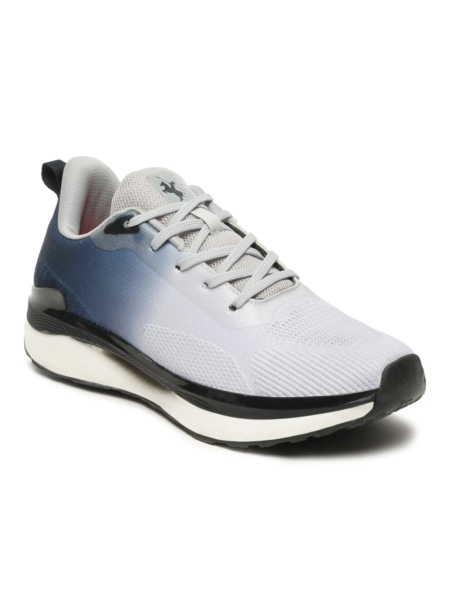 Men's Grey Color Blocked Running Shoes