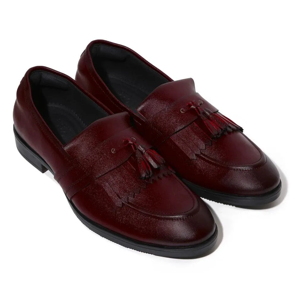 Monarch - Maroon Tassel Slip-on