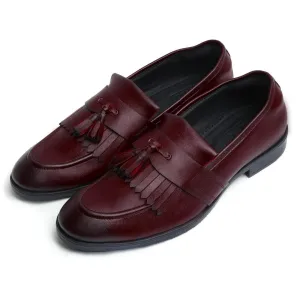 Monarch - Maroon Tassel Slip-on