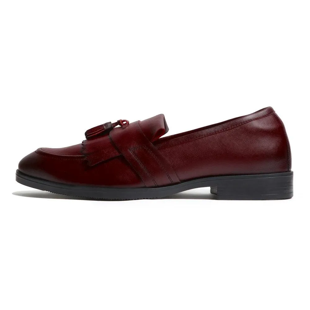 Monarch - Maroon Tassel Slip-on