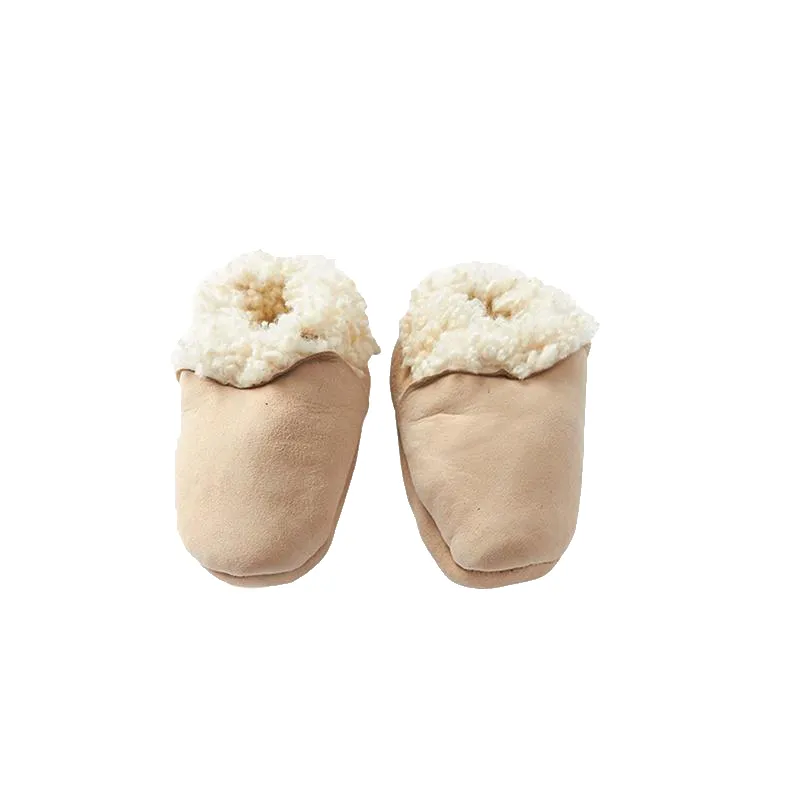 Nature Baby Lambskin Booties - Cream