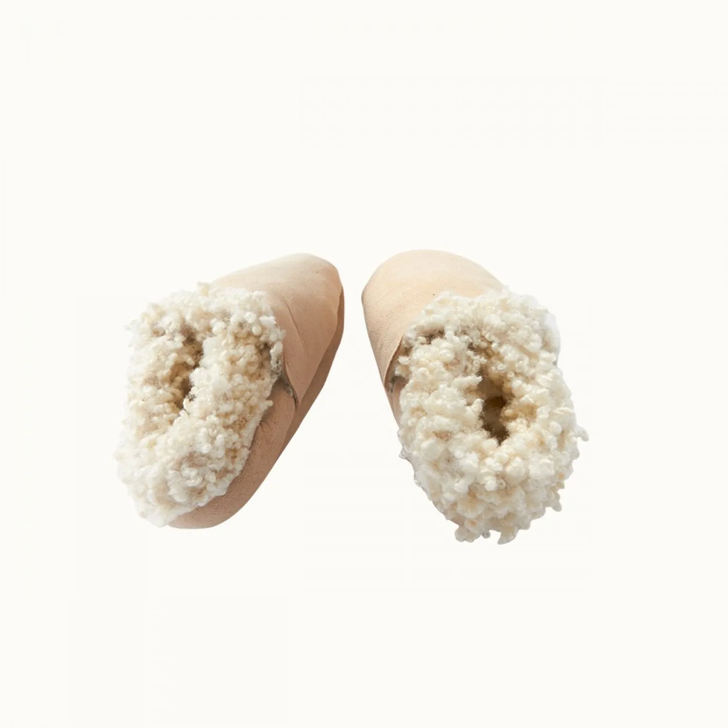 Nature Baby Lambskin Booties - Cream