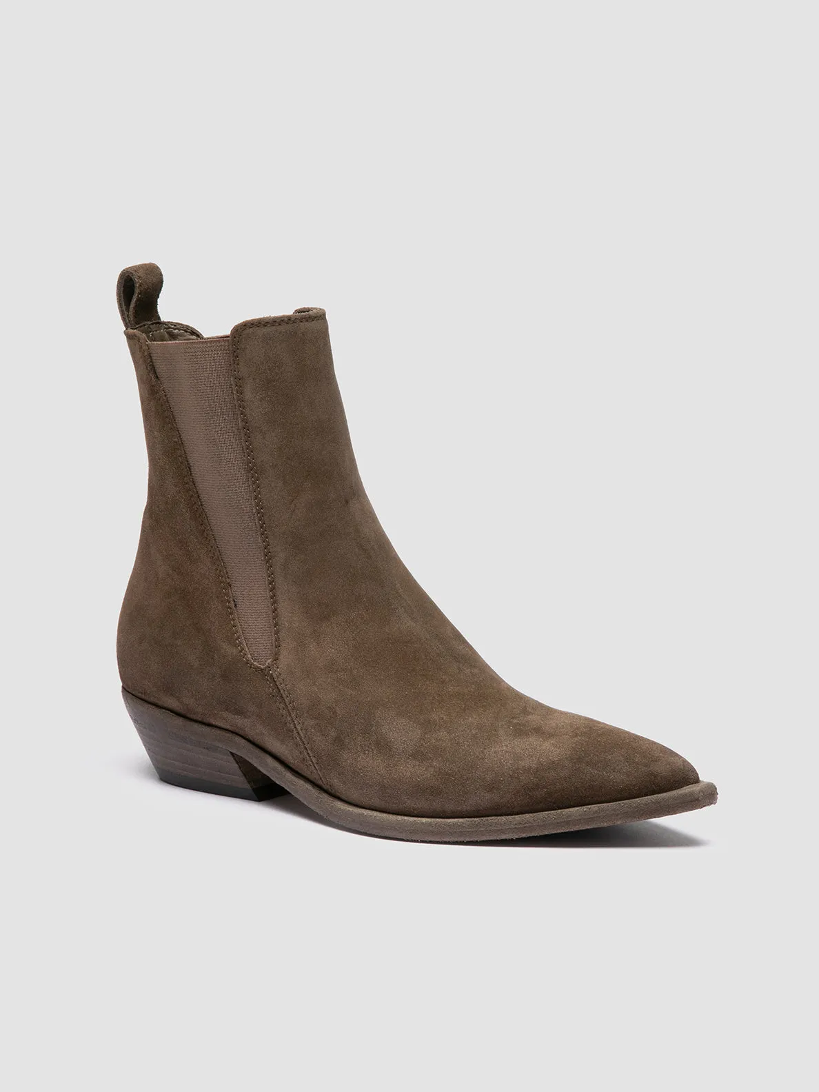 NOELIE DD 101 - Green Suede Chelsea Boots