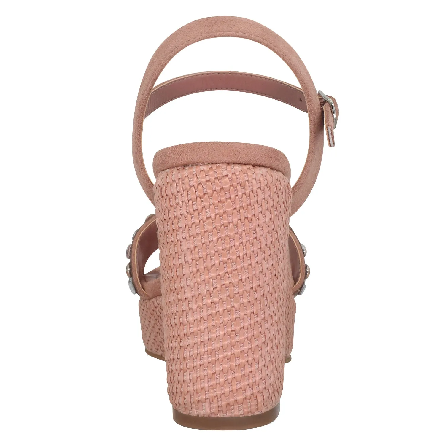 Odely Embellished Platform Sandal with Memory Foam