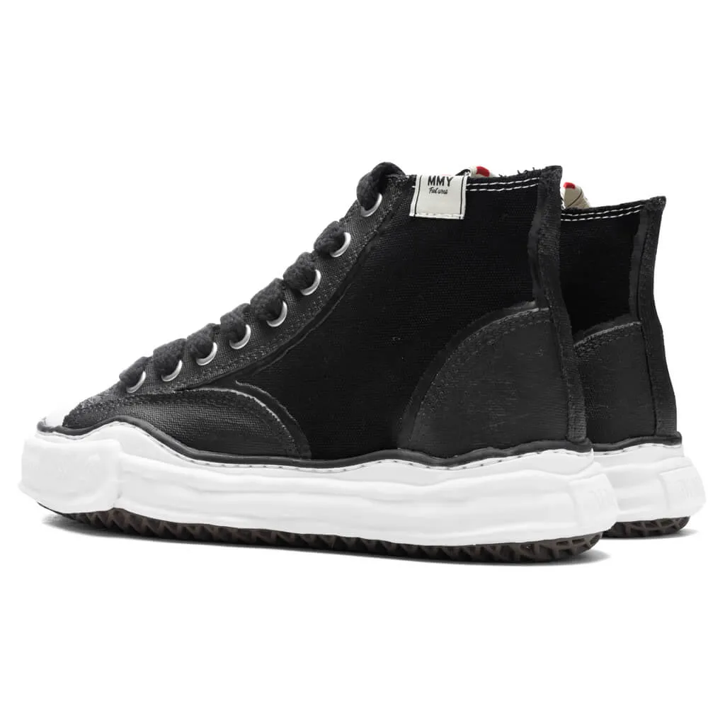 Peterson High OG Sole Rubber Painted Canvas Sneaker - Black