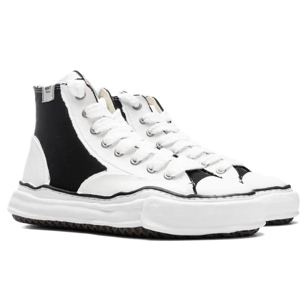 Peterson High OG Sole Rubber Painted Canvas Sneaker - Black/White