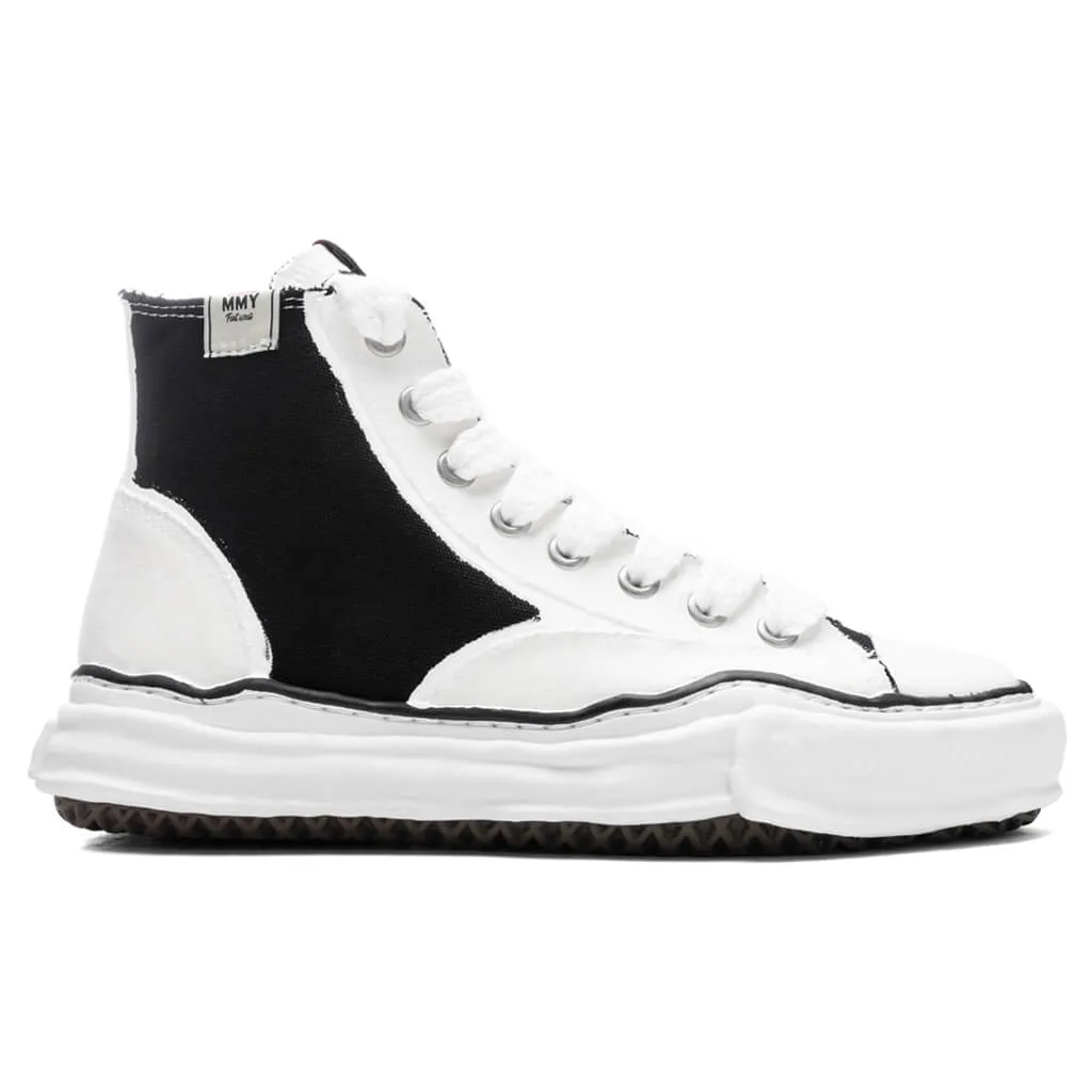 Peterson High OG Sole Rubber Painted Canvas Sneaker - Black/White