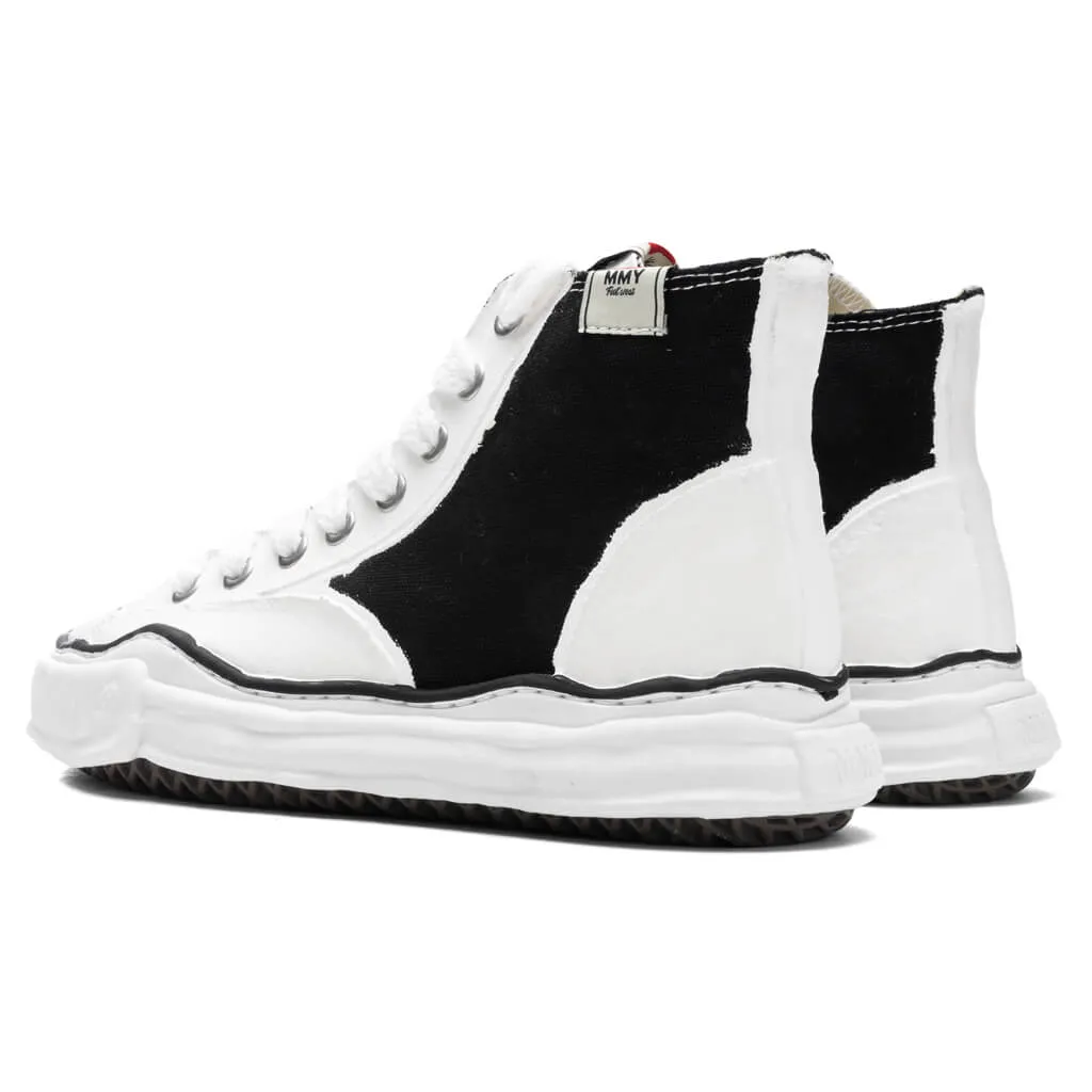 Peterson High OG Sole Rubber Painted Canvas Sneaker - Black/White