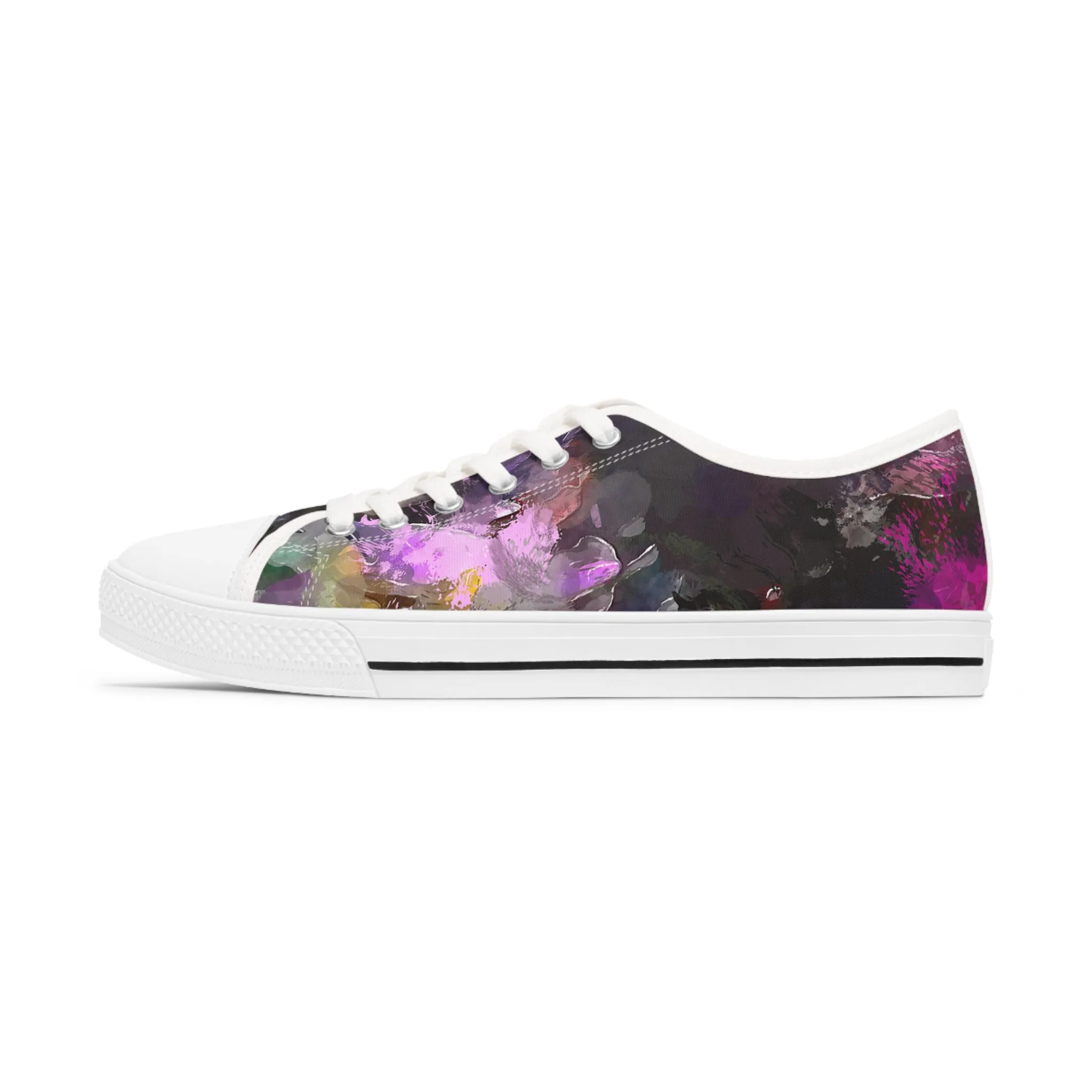 Purple Painting - Inovax Woman's Low Top Sneakers