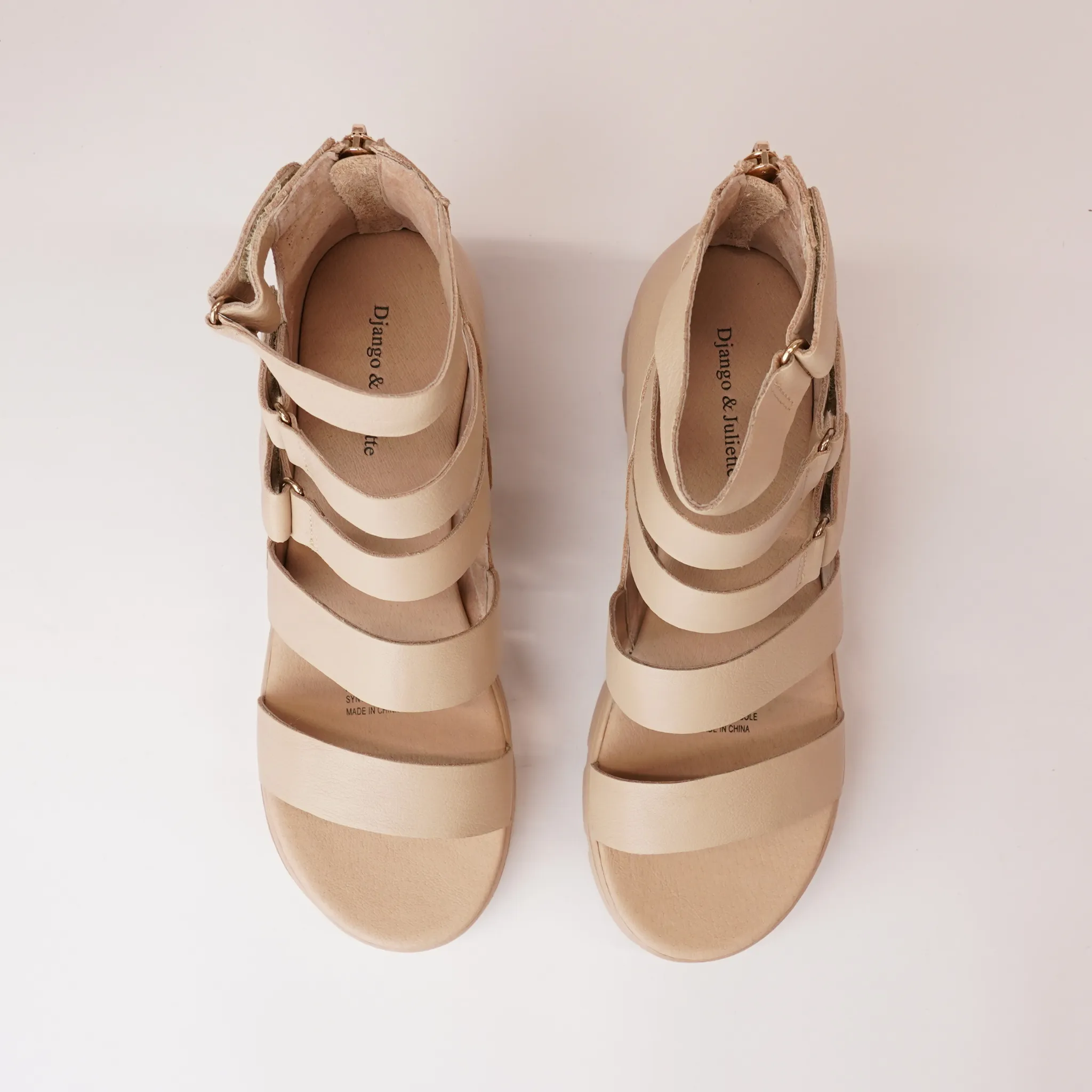 Raafe Camel Leather Sandals