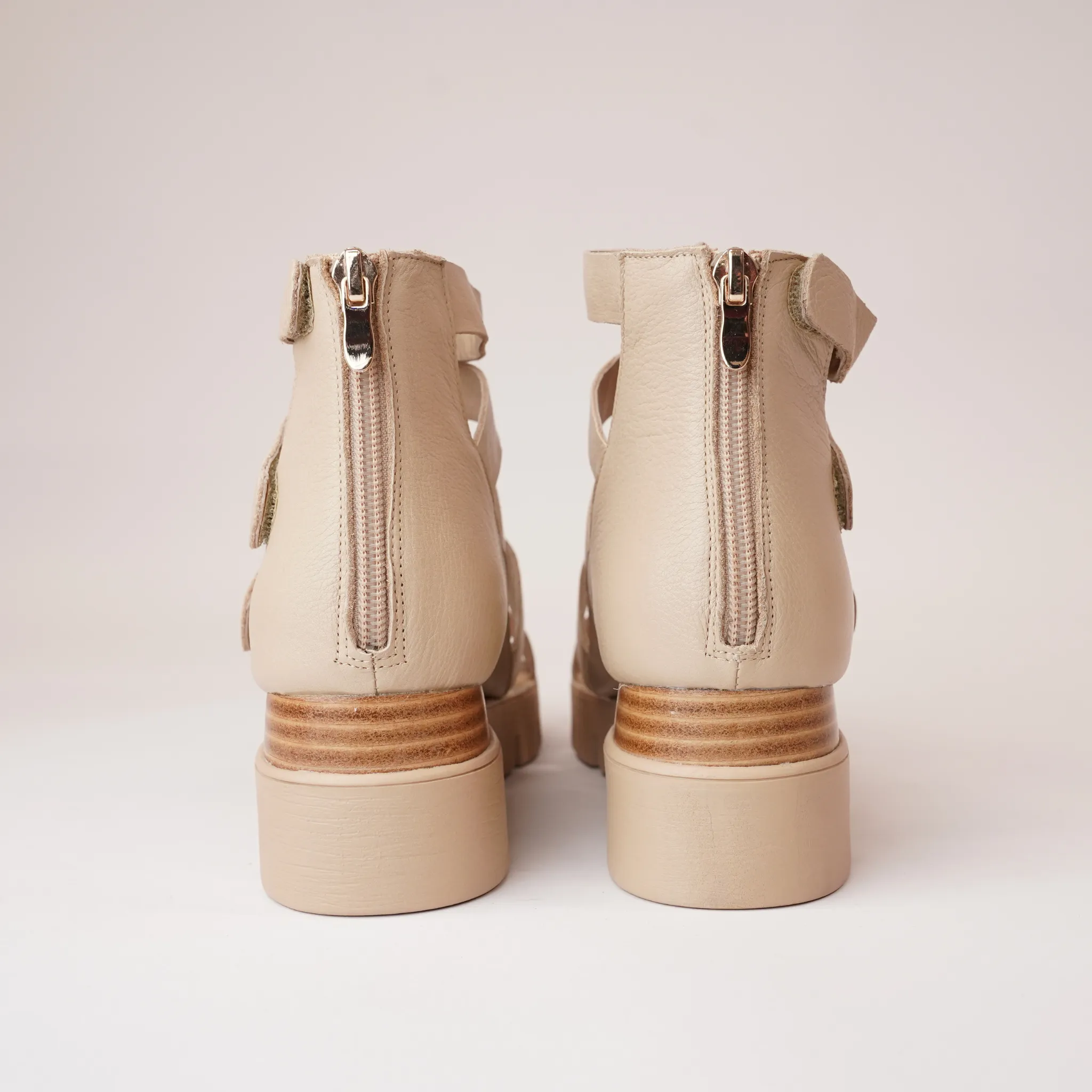 Raafe Camel Leather Sandals