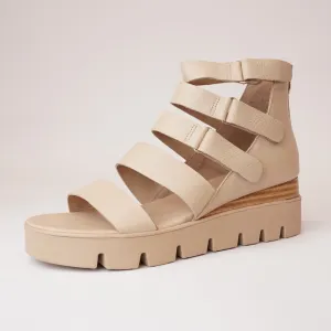 Raafe Camel Leather Sandals