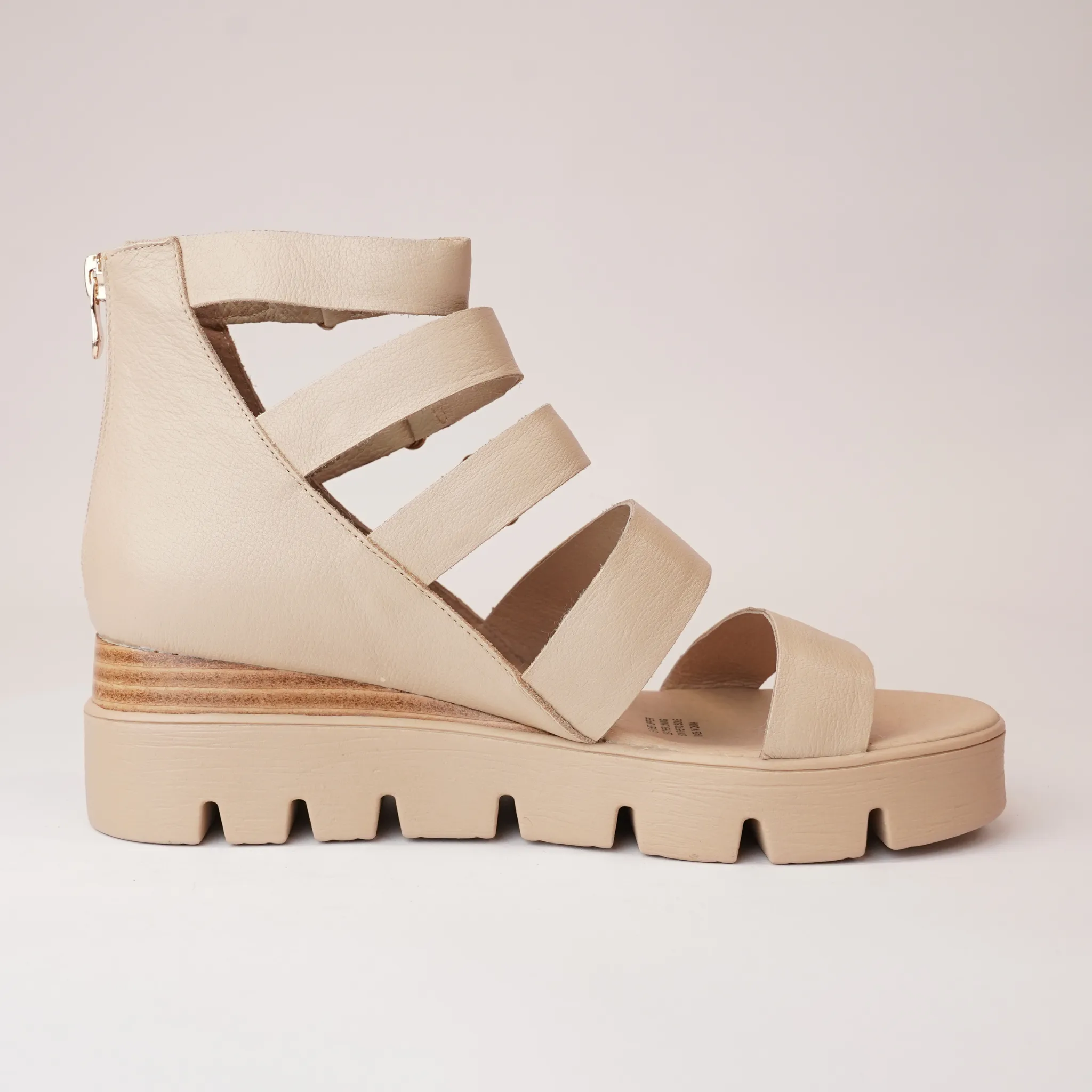 Raafe Camel Leather Sandals