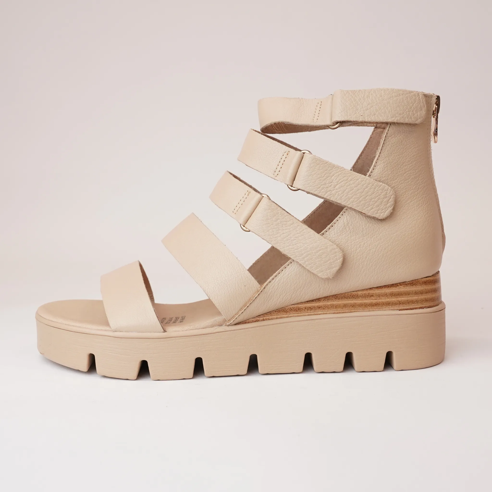 Raafe Camel Leather Sandals