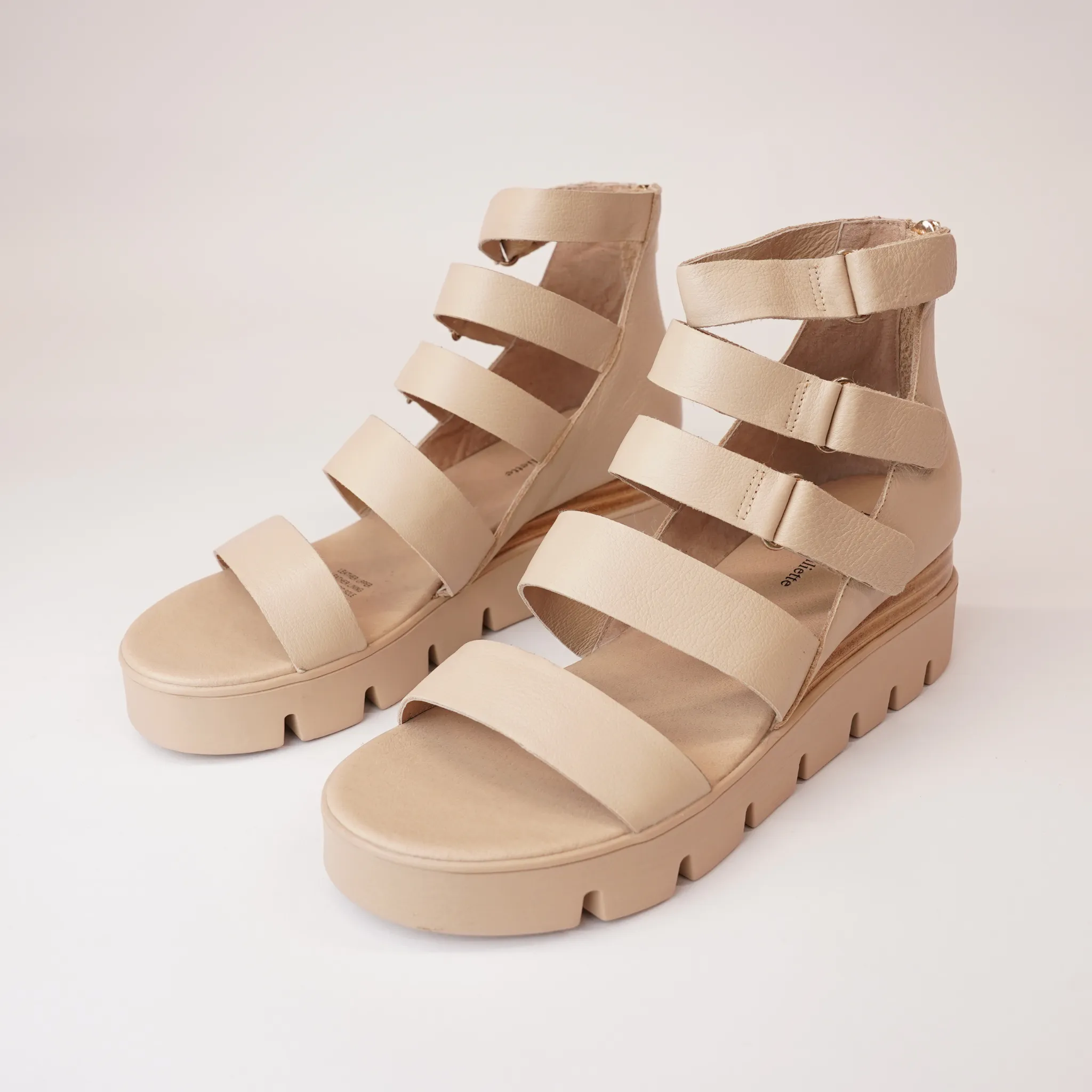 Raafe Camel Leather Sandals