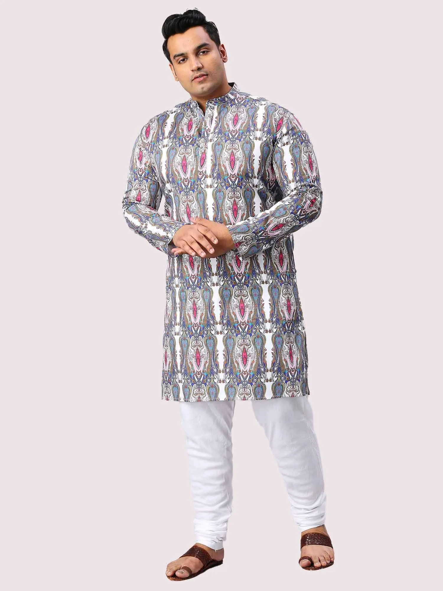 Regent Digital Printed Men's Plus Size Kurta