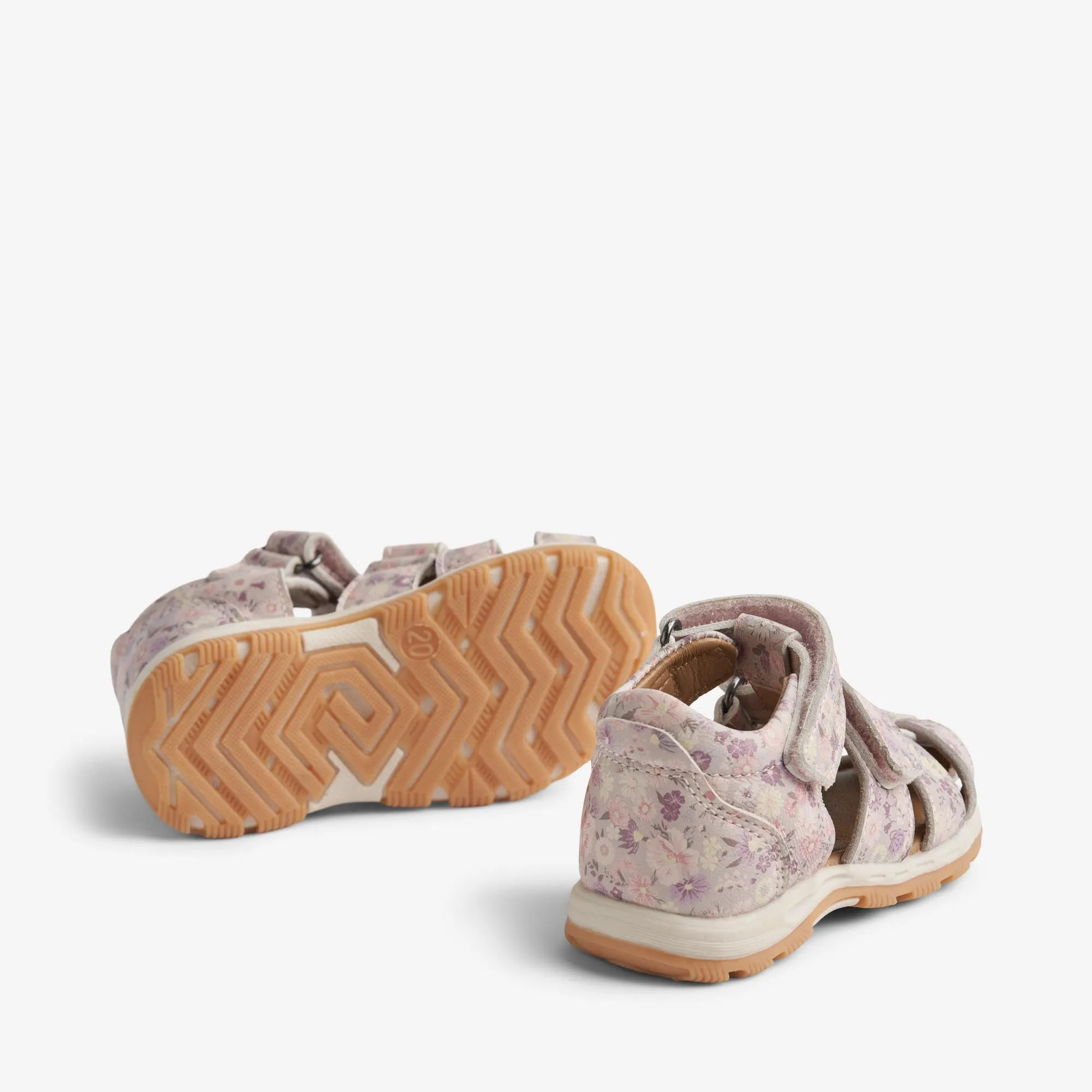 Sandal Frei L - clam multi flowers