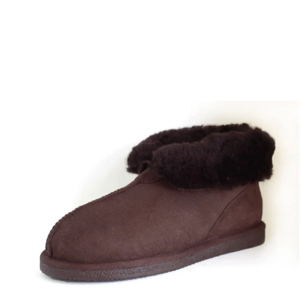 Sheepskin Ugg Slippers - Chocolate