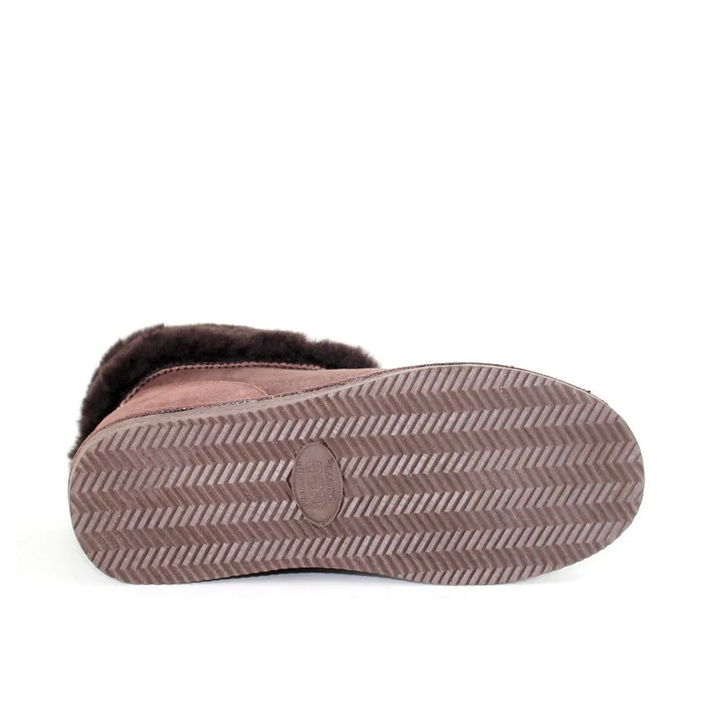 Sheepskin Ugg Slippers - Chocolate