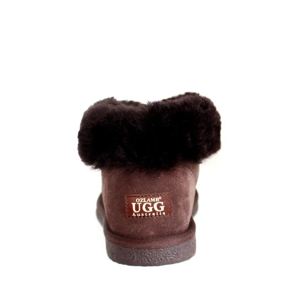 Sheepskin Ugg Slippers - Chocolate