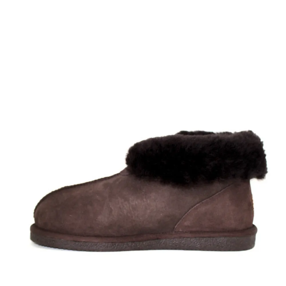 Sheepskin Ugg Slippers - Chocolate