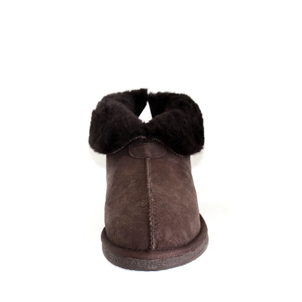 Sheepskin Ugg Slippers - Chocolate