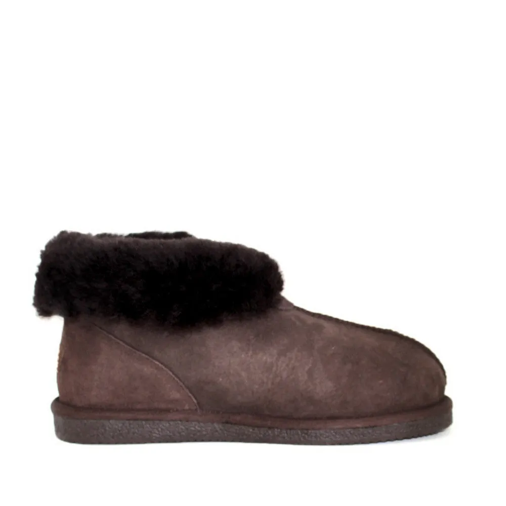 Sheepskin Ugg Slippers - Chocolate