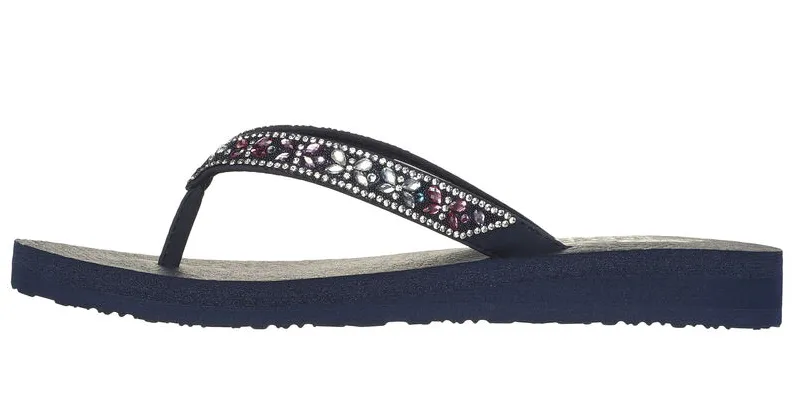 Skechers Womens Sandal Mediation Butterfly Garden Navy Multi