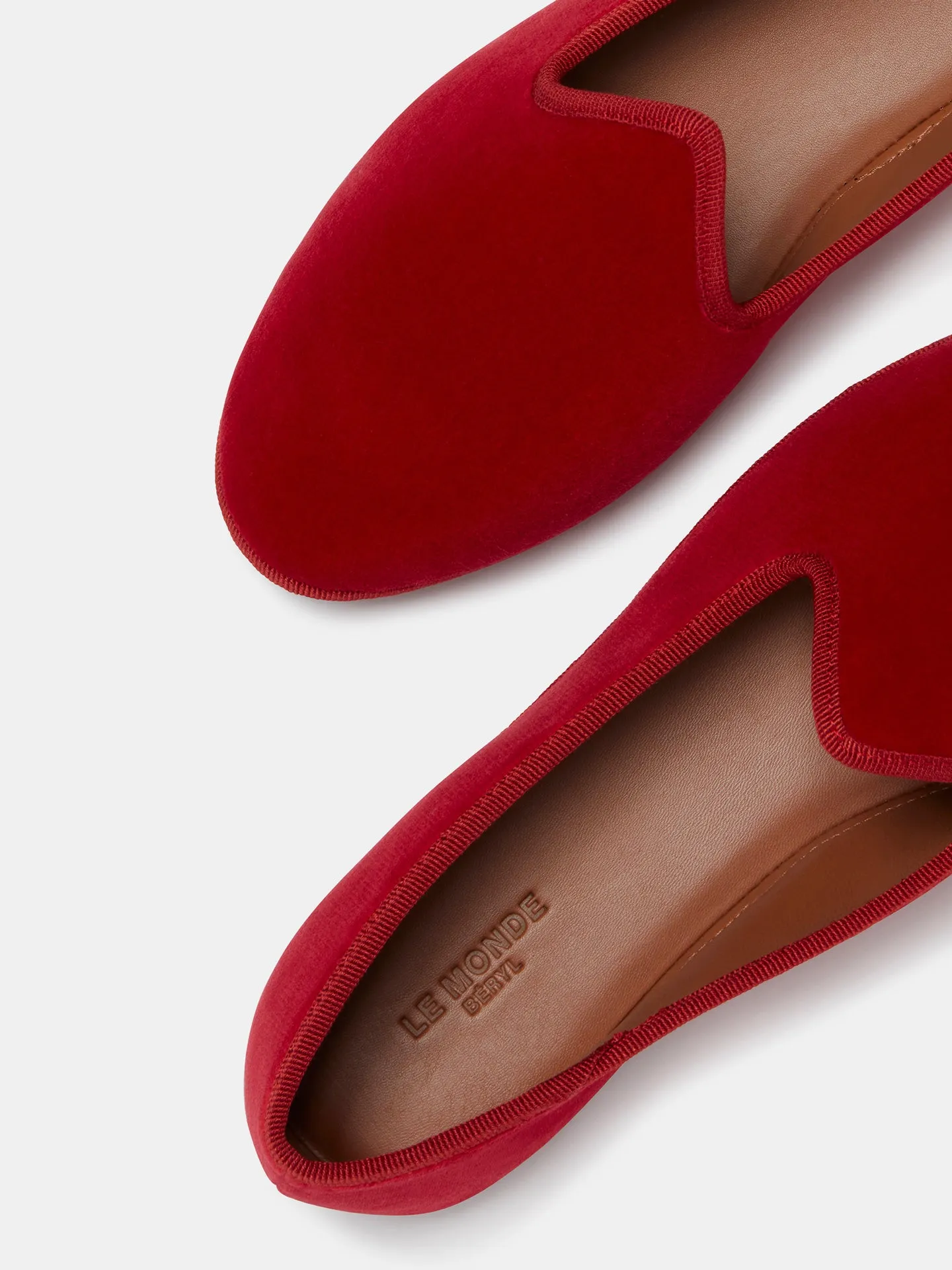 Soft Venetian Slipper / Ruby Velvet