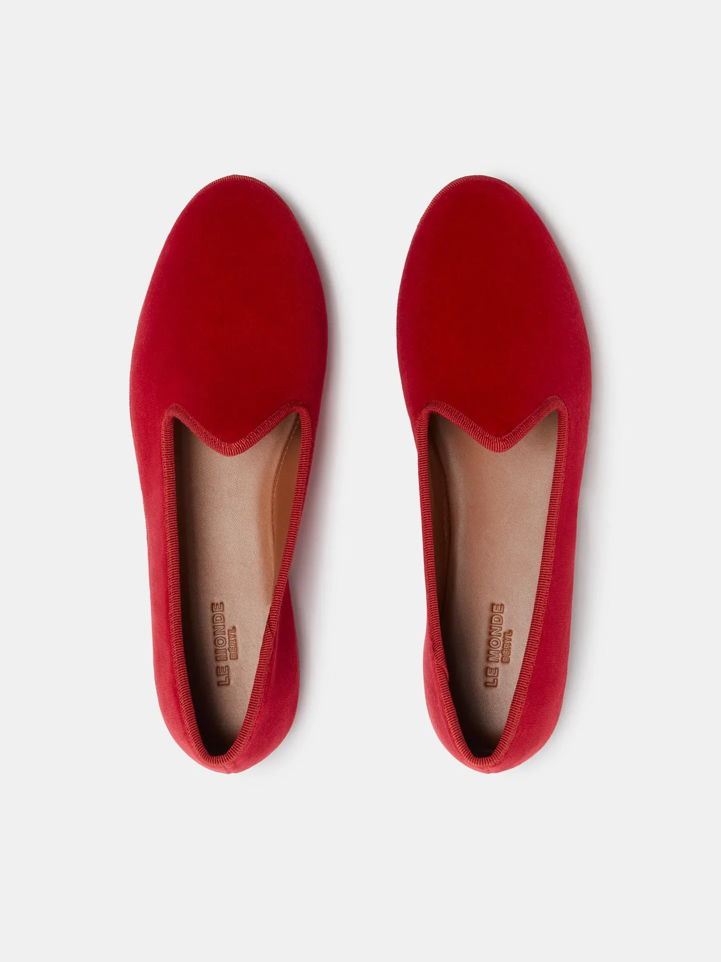 Soft Venetian Slipper / Ruby Velvet