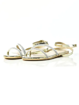 Sparkling Striped Sandals