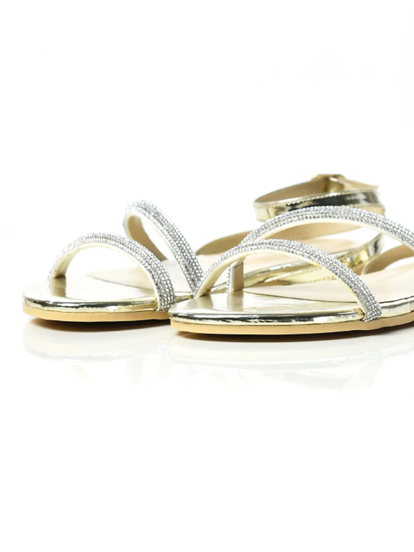 Sparkling Striped Sandals