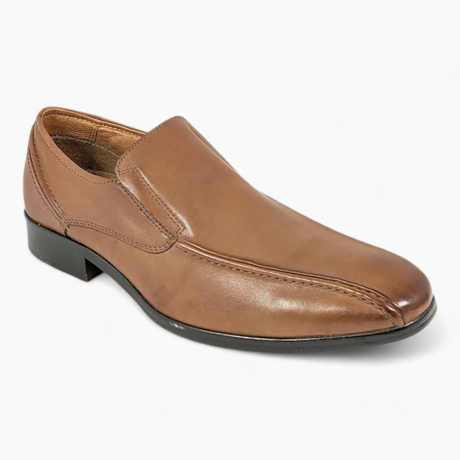 Tan Slip-On Shoes with Tramline Stitch - Dubarry Deegan