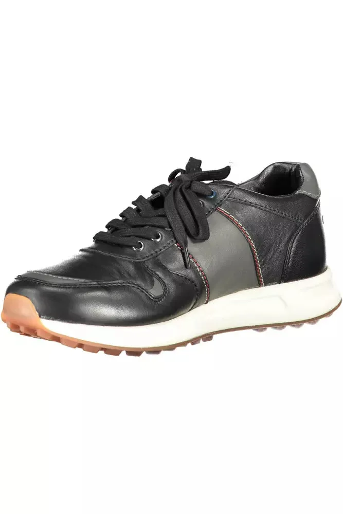 U.S. POLO ASSN. Black Eco Leather Men Sneaker