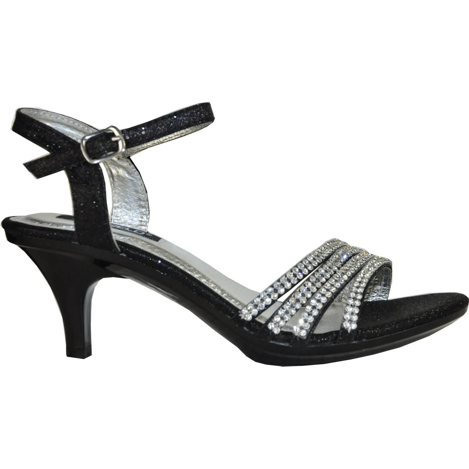 VANGELO Women Sandal FERNE-1 Heel Party Prom & Wedding Sandal Black