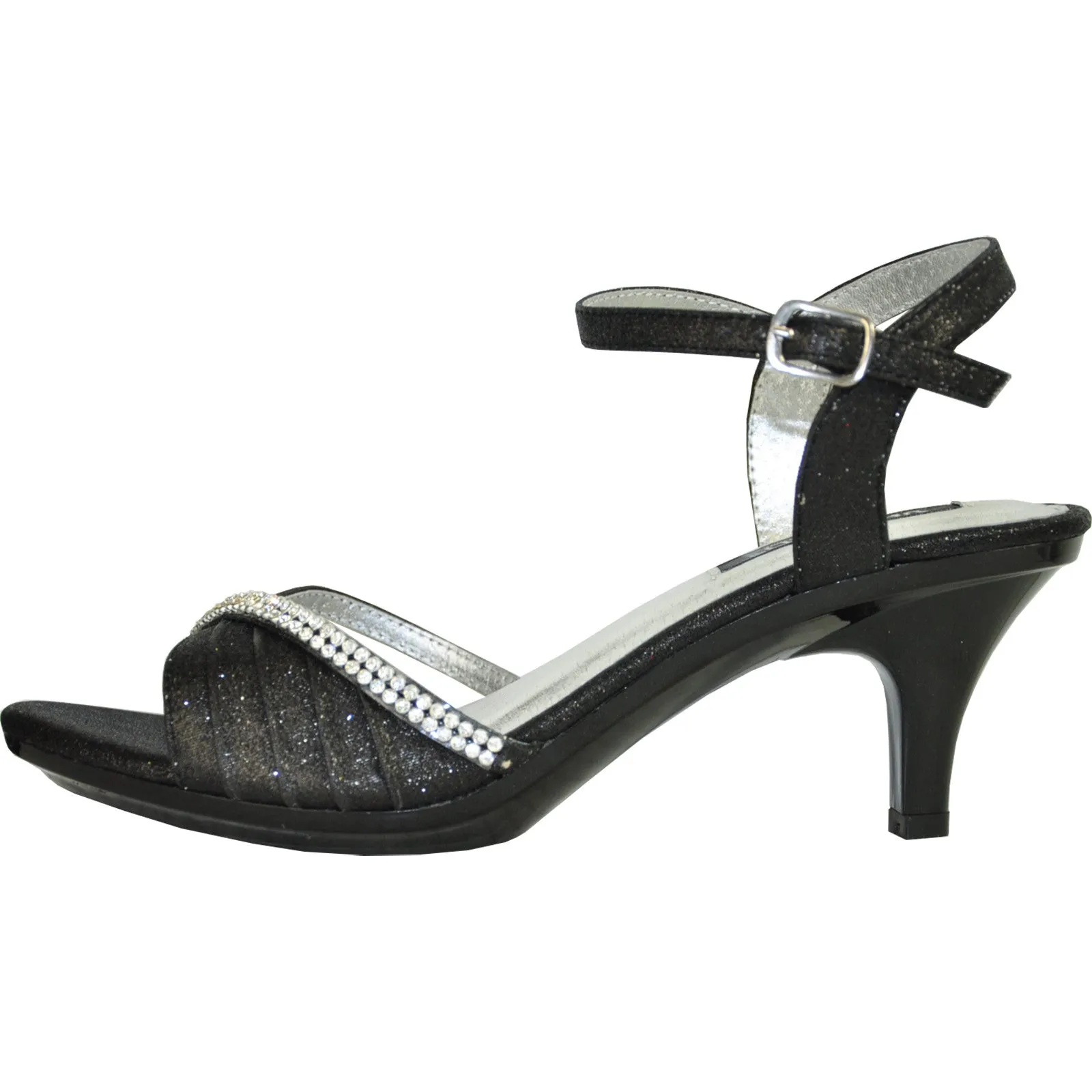 VANGELO Women Sandal FERNE-2 Heel Party Prom & Wedding Sandal Black