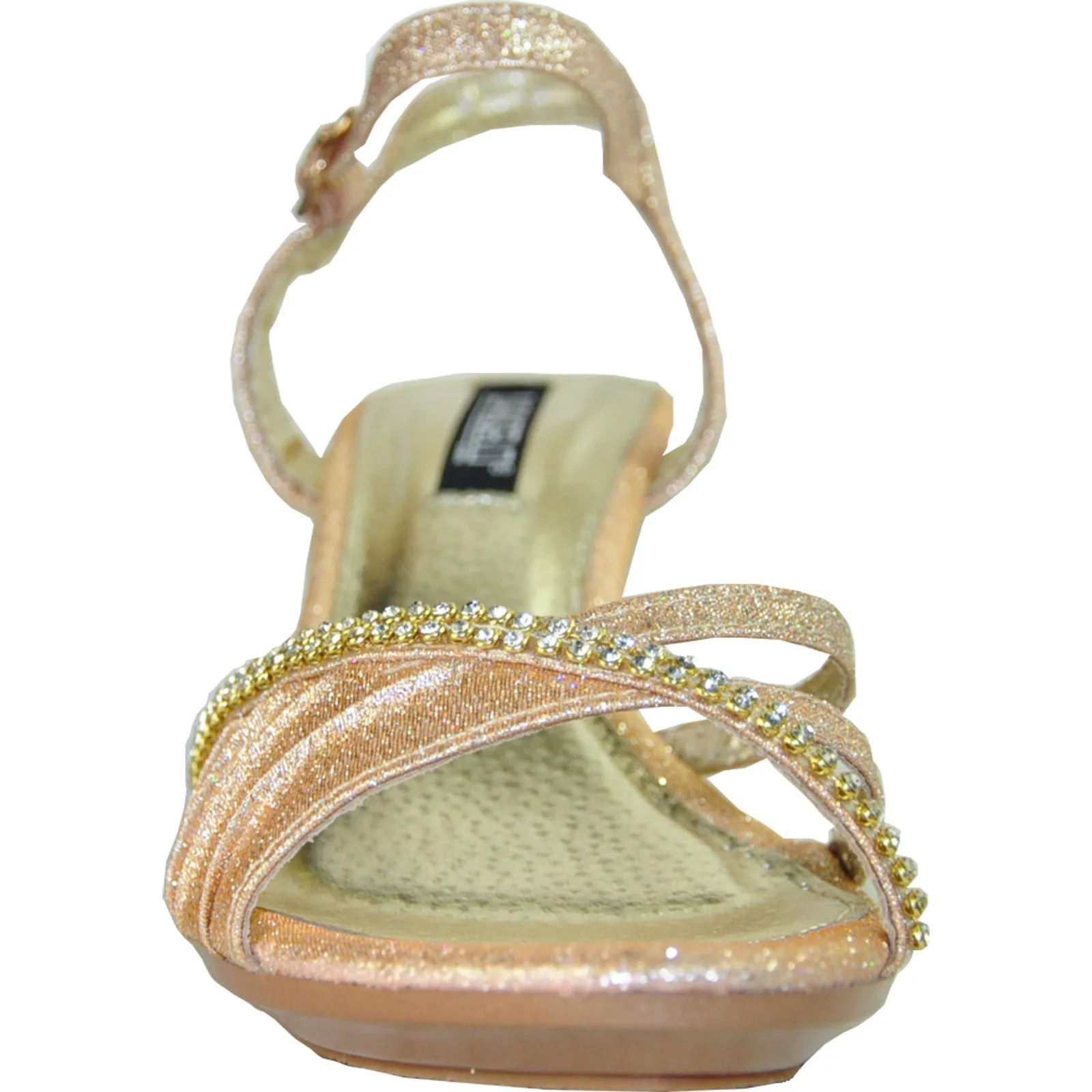 VANGELO Women Sandal FERNE-2 Heel Party Prom & Wedding Sandal Champagne