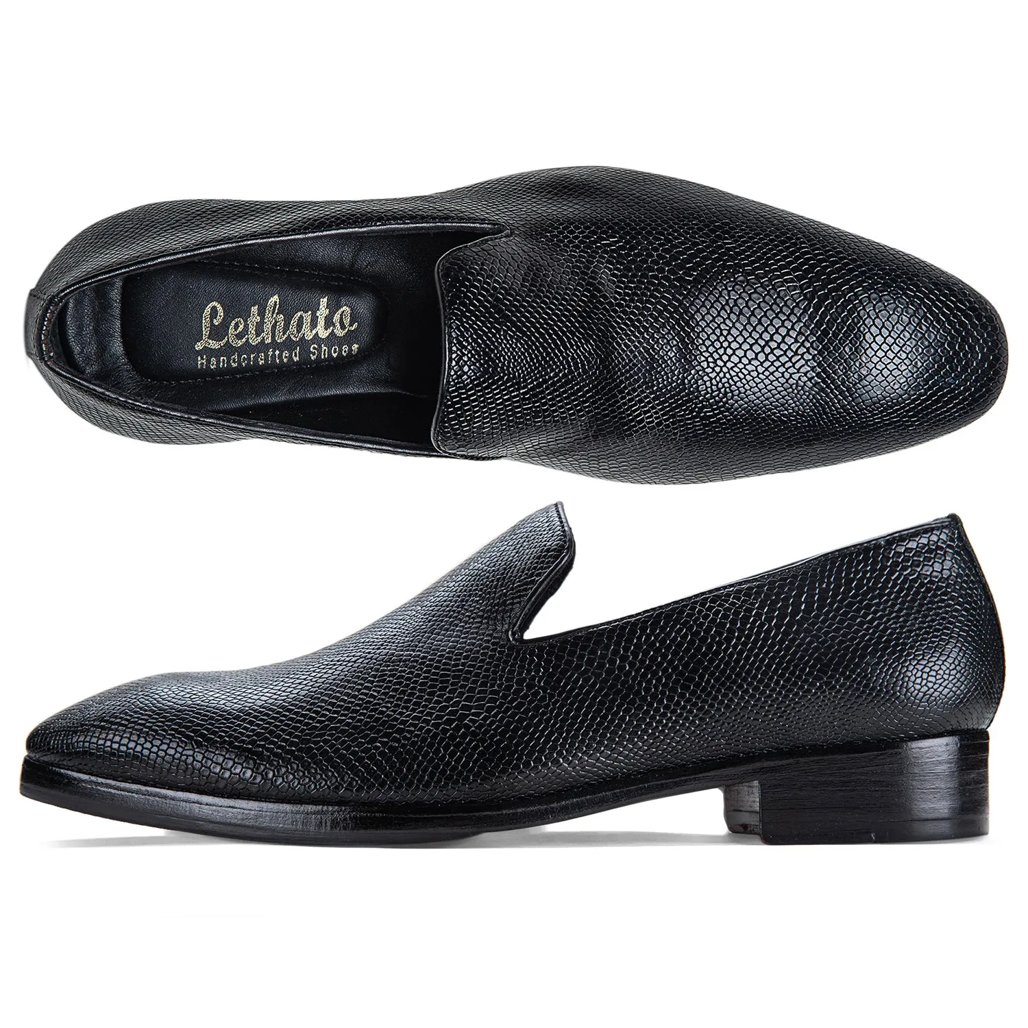 Venetian Loafers - Python Black