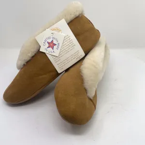 Vintage Adirondack Sheepskin Soft Suede Cuffed Booties 70170