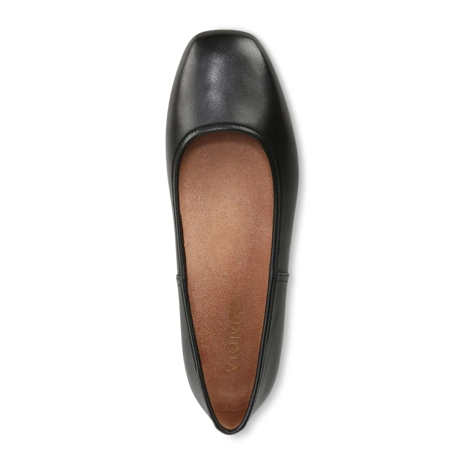 Vionic Orinda Flat (Women) - Black Leather