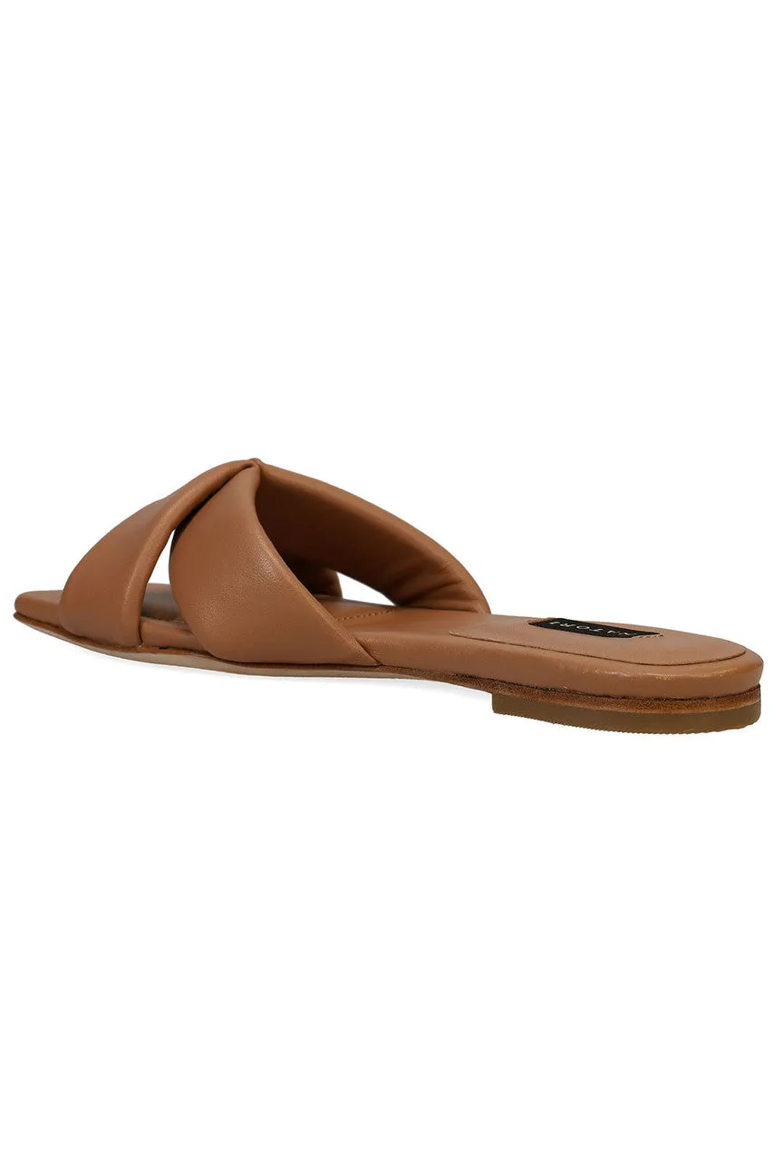 Vitta Nappa Leather Slide Sandals